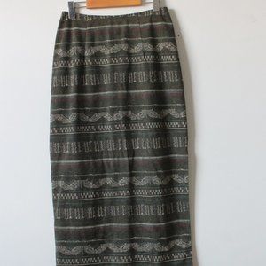 Vintage 80s FMX Classics Maxi Skirt Size 28W